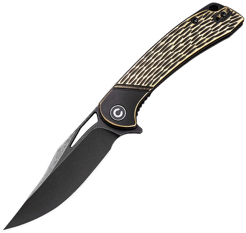 Civivi Dogma Linerlock Folding Knife 3.46" D2 Tool Steel Blade Brass G10 Handle C2005E -Civivi - Survivor Hand Precision Knives & Outdoor Gear Store