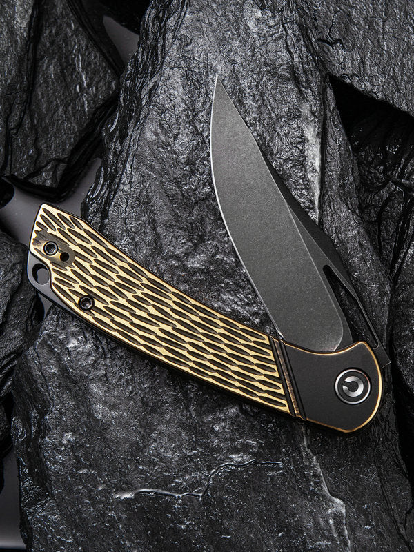 Civivi Dogma Linerlock Folding Knife 3.46" D2 Tool Steel Blade Brass G10 Handle C2005E -Civivi - Survivor Hand Precision Knives & Outdoor Gear Store