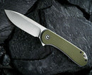 Civivi Elementum Liner Folding Knife 3" D2 Tool Steel Blade Green G10 Handle C907E -Civivi - Survivor Hand Precision Knives & Outdoor Gear Store