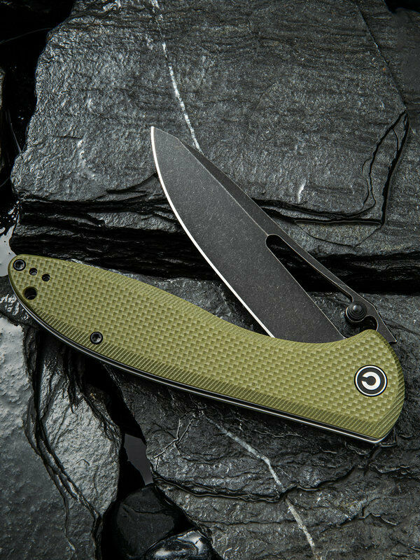 Civivi Picaro Folding Knife 3.94" D2 Tool Steel Blade Green Coarse G10 Handle C916A -Civivi - Survivor Hand Precision Knives & Outdoor Gear Store