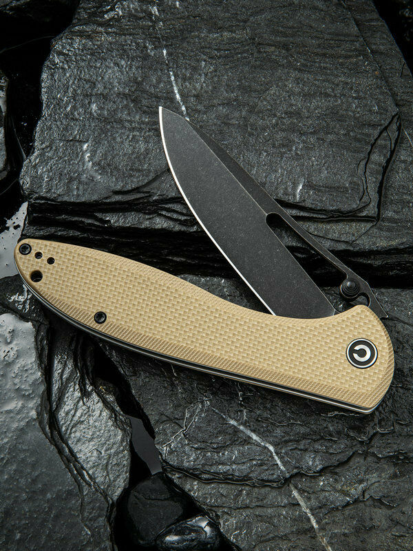 Civivi Picaro Folding Knife 3.94" D2 Tool Steel Blade Tan Coarse G10 Handle C916B -Civivi - Survivor Hand Precision Knives & Outdoor Gear Store