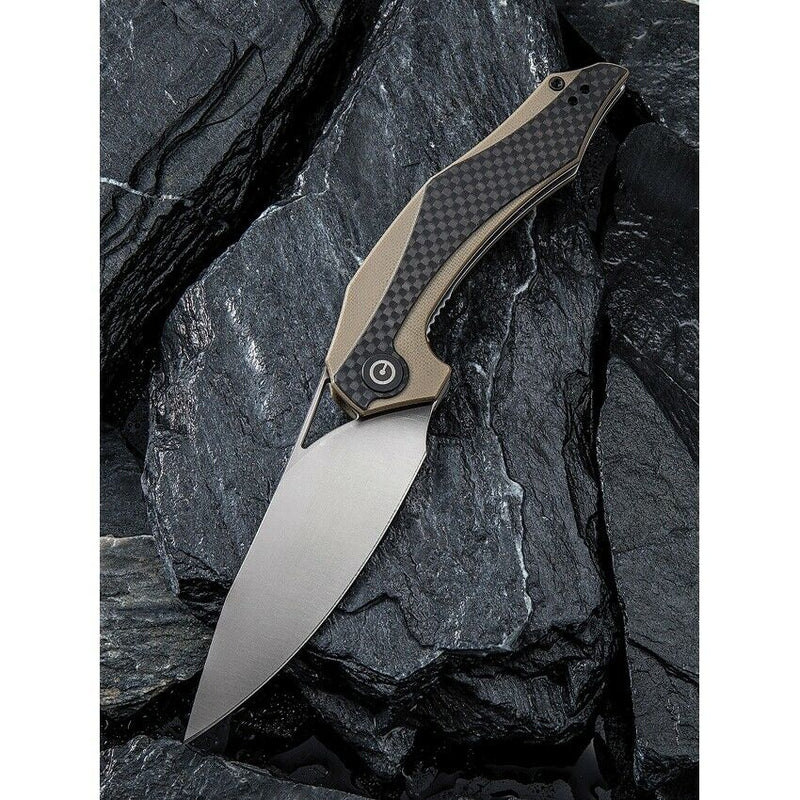 Civivi Plethiros Folding Knife 3.5" D2 Tool Steel Blade G10/Carbon Fiber Handle C904A -Civivi - Survivor Hand Precision Knives & Outdoor Gear Store