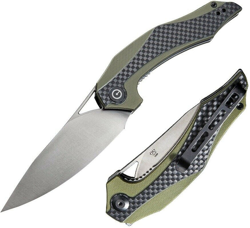 Civivi Plethiros Folding Knife 3.5" D2 Tool Steel Blade G10/Carbon Fiber Handle C904B -Civivi - Survivor Hand Precision Knives & Outdoor Gear Store