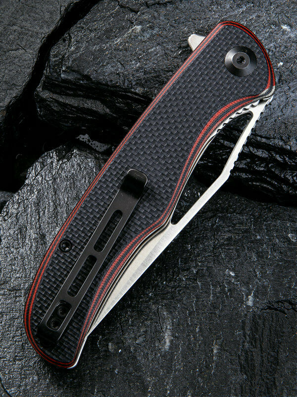 Civivi Shredder Linerlock Red Folding Knife 3.70" HRC59-61 D2 Blade G10 Handle C912B -Civivi - Survivor Hand Precision Knives & Outdoor Gear Store