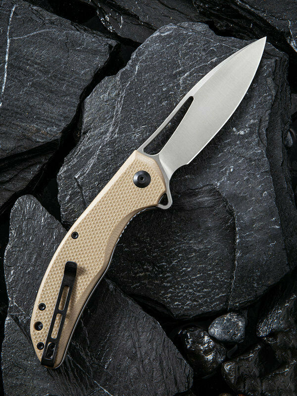 Civivi Vexer Linerlock Folding Knife 4" D2 Tool Steel Blade Tan G10 Handle C915B -Civivi - Survivor Hand Precision Knives & Outdoor Gear Store