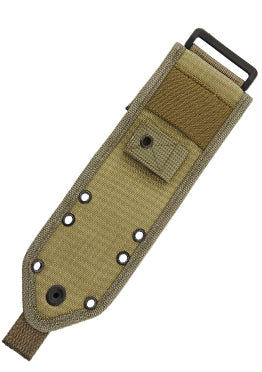 ESEE 3/4 MOLLE Sheath Khaki For Model 3 And 4 Jump-Safe With Adjustable Handle Retention Strap / Flat 42MBK -ESEE - Survivor Hand Precision Knives & Outdoor Gear Store