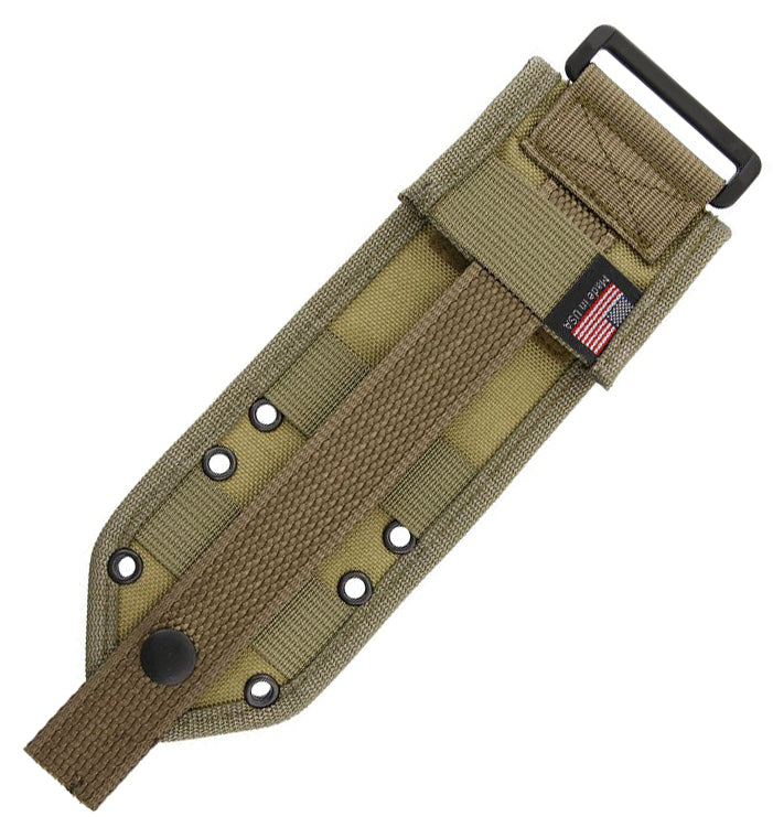 ESEE 3/4 MOLLE Sheath Khaki For Model 3 And 4 Jump-Safe With Adjustable Handle Retention Strap / Flat 42MBK -ESEE - Survivor Hand Precision Knives & Outdoor Gear Store