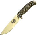 ESEE Model 6 Fixed Knife 5.25" Desert Tan Powder Coated 1095HC Steel Blade Black And Coyote Brown 3D Machined G10 Handle 6PDT005 -ESEE - Survivor Hand Precision Knives & Outdoor Gear Store