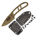 ESEE Candiru Kit Fixed Knife 2" Dark Earth Powder Coated 1095HC Steel Drop Point Blade One Piece Skeletonized Construction CANDEKIT -ESEE - Survivor Hand Precision Knives & Outdoor Gear Store