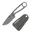 ESEE Izula Fixed Knife 2.63" Gray Powder Coated 1095HC Steel Drop Point Blade One Piece Skeletonized Construction ISPC -ESEE - Survivor Hand Precision Knives & Outdoor Gear Store