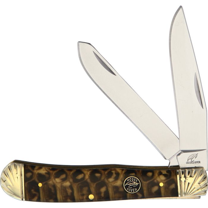 Frost Cutlery Trapper Pocket Knife Stainless Steel Blade Snakeskin Resin Handle 108CSS -Frost Cutlery - Survivor Hand Precision Knives & Outdoor Gear Store