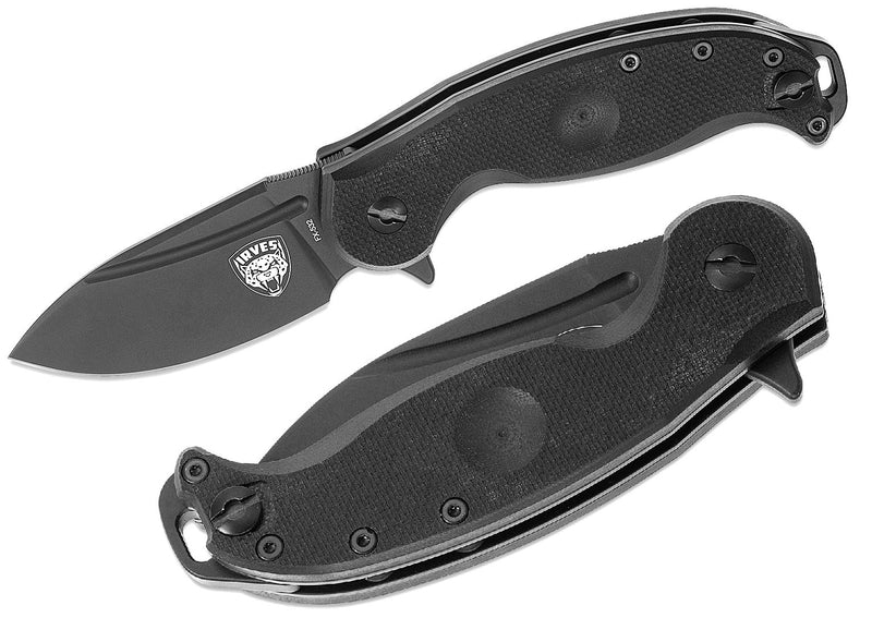 Fox Irves Linerlock Folding Knife 3.25" Bohler N690 Steel Blade Black G10 Handle 532 -Fox - Survivor Hand Precision Knives & Outdoor Gear Store