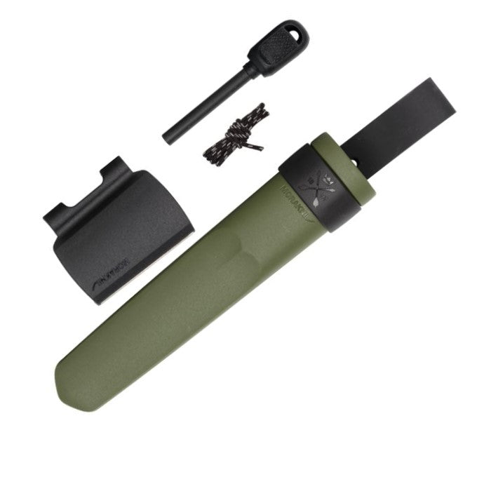 Mora Kansbol Fixed Knife & Survival Kit 4" Stainless Blade Green Polymer Handle 02566 -Mora - Survivor Hand Precision Knives & Outdoor Gear Store