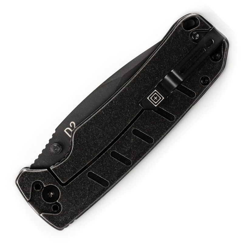 5.11 Tactical Mini Ryker Frame Folding Knife 3" D2 Tool Steel Blade Black G10 / Stainless Back Handle 51158 -5.11 Tactical - Survivor Hand Precision Knives & Outdoor Gear Store