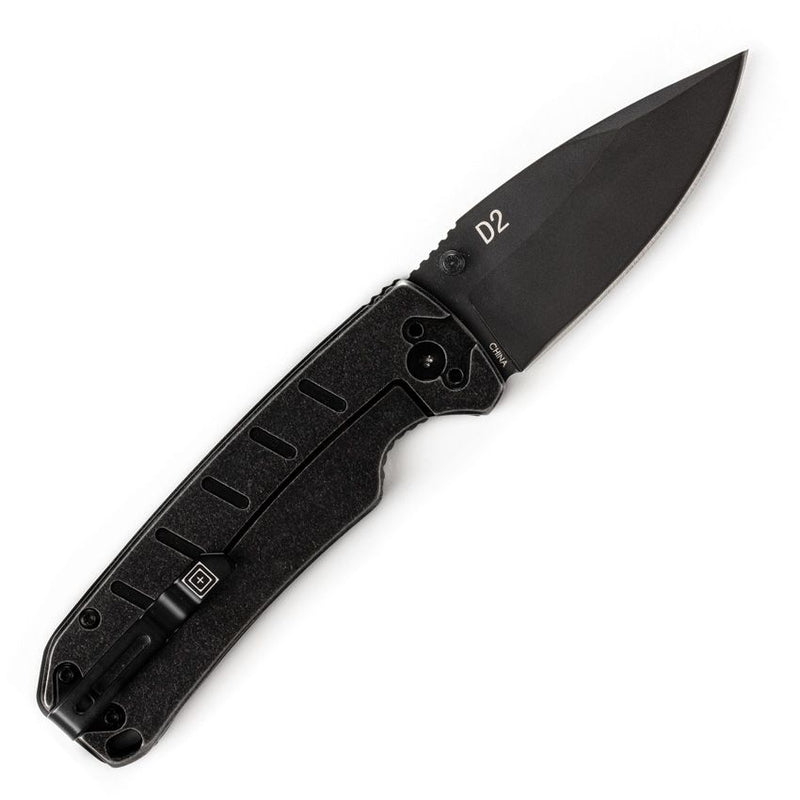 5.11 Tactical Mini Ryker Frame Folding Knife 3" D2 Tool Steel Blade Black G10 / Stainless Back Handle 51158 -5.11 Tactical - Survivor Hand Precision Knives & Outdoor Gear Store