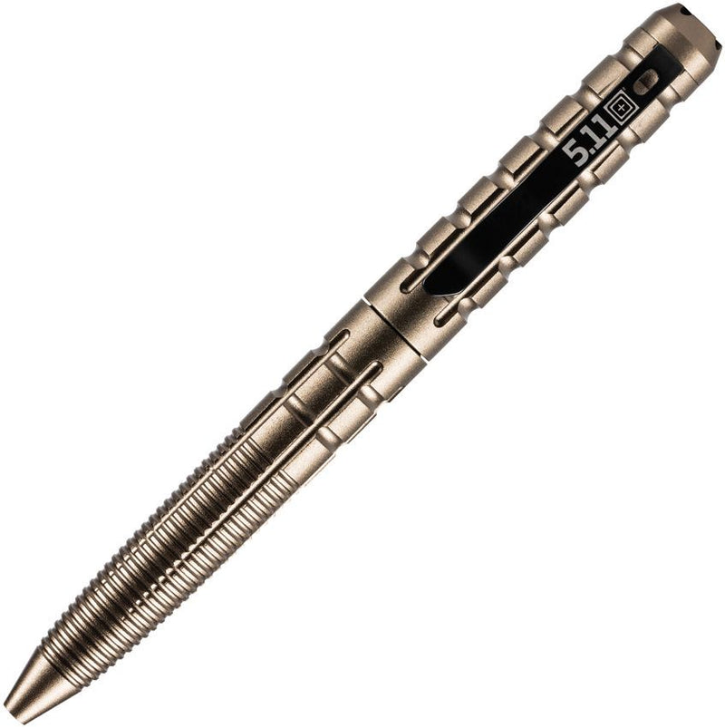 5.11 Tactical Kubaton Pen Sandstone One Piece Design With Medium Black Pressurized Ink Cartrigde And Aluminum Construction 51164328 -5.11 Tactical - Survivor Hand Precision Knives & Outdoor Gear Store