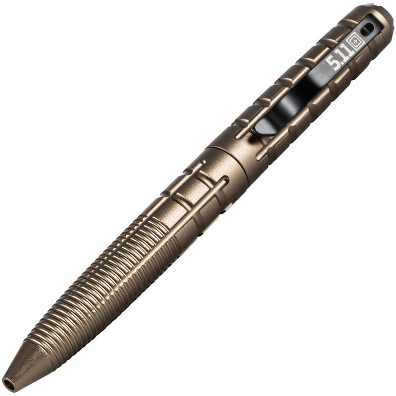 5.11 Tactical Kubaton Pen Sandstone One Piece Design With Medium Black Pressurized Ink Cartrigde And Aluminum Construction 51164328 -5.11 Tactical - Survivor Hand Precision Knives & Outdoor Gear Store