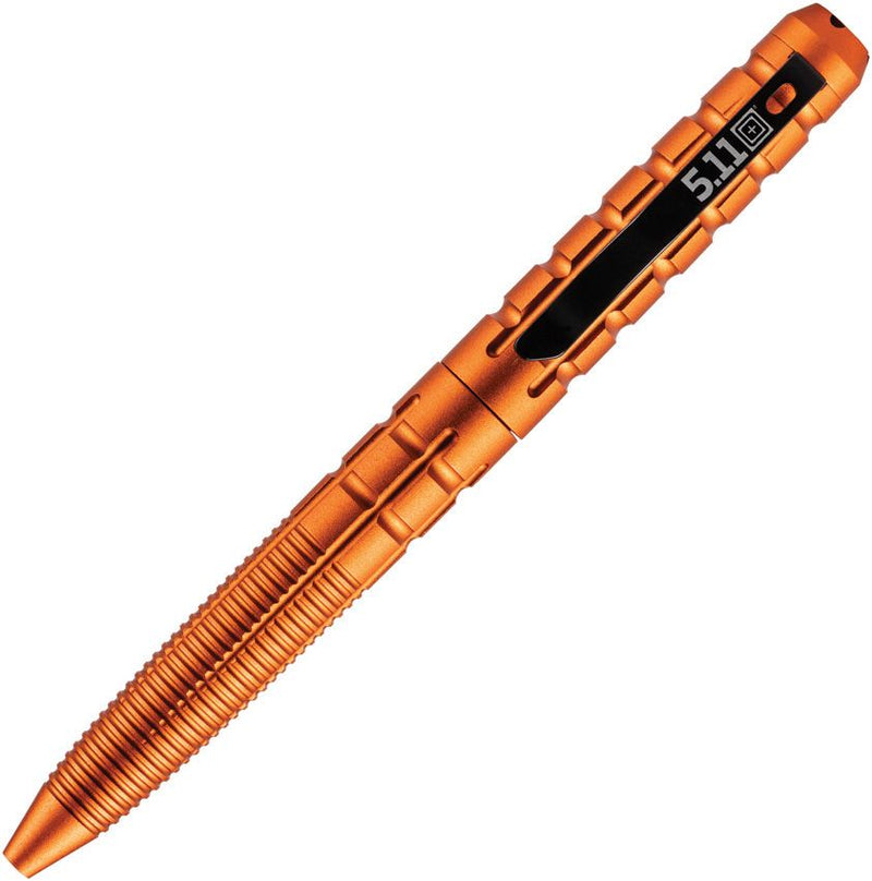 5.11 Tactical Kubaton Pen Orange With Ink Cartridge Included And One Piece Design Aluminum Construction 51164366 -5.11 Tactical - Survivor Hand Precision Knives & Outdoor Gear Store