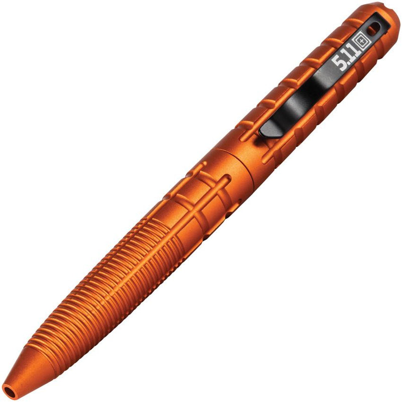 5.11 Tactical Kubaton Pen Orange With Ink Cartridge Included And One Piece Design Aluminum Construction 51164366 -5.11 Tactical - Survivor Hand Precision Knives & Outdoor Gear Store