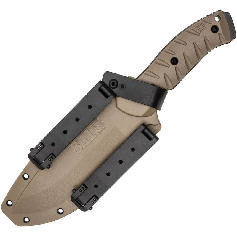 5.11 Tactical CFK 7 Peacemaker Fixed Knife 7" Black EDP Coated SCM 435 Steel Drop Point Blade Kangaroo FRN Handle 51173 -5.11 Tactical - Survivor Hand Precision Knives & Outdoor Gear Store
