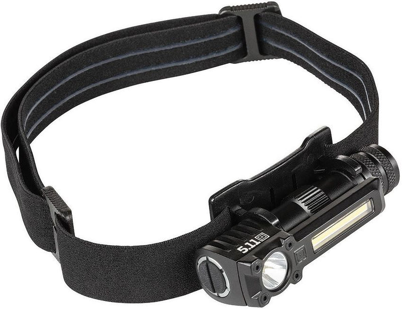 5.11 Tactical Rapid HL1 Headlamp Water And Impact Resistant With Black Nylon Headband 53415 -5.11 Tactical - Survivor Hand Precision Knives & Outdoor Gear Store