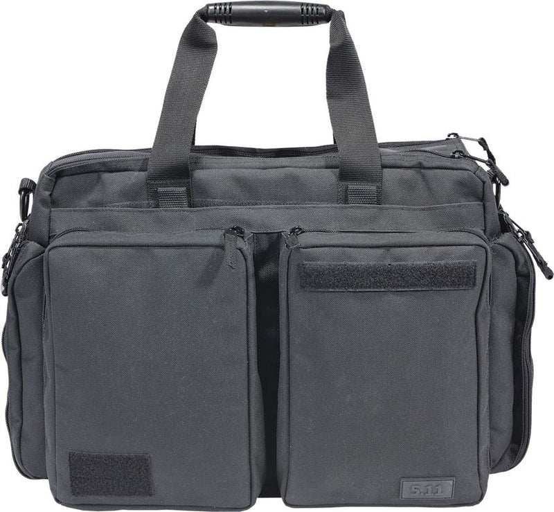 5.11 Tactical Side Trip Briefcase Black 1050D Nylon Construction With Light Gray Interior 56003 -5.11 Tactical - Survivor Hand Precision Knives & Outdoor Gear Store