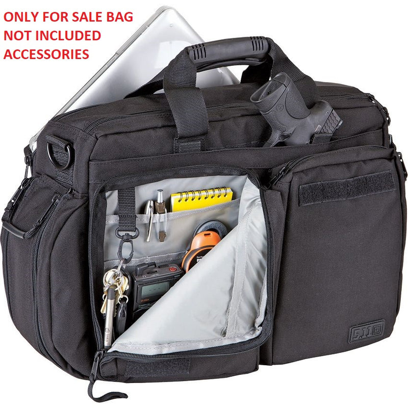 5.11 Tactical Side Trip Briefcase Black 1050D Nylon Construction With Light Gray Interior 56003 -5.11 Tactical - Survivor Hand Precision Knives & Outdoor Gear Store