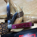 Frost Cutlery Baby Doc Pocket Knife Stainless Steel Blades Red Jigged Bone Handle 14974DRJB -Frost Cutlery - Survivor Hand Precision Knives & Outdoor Gear Store