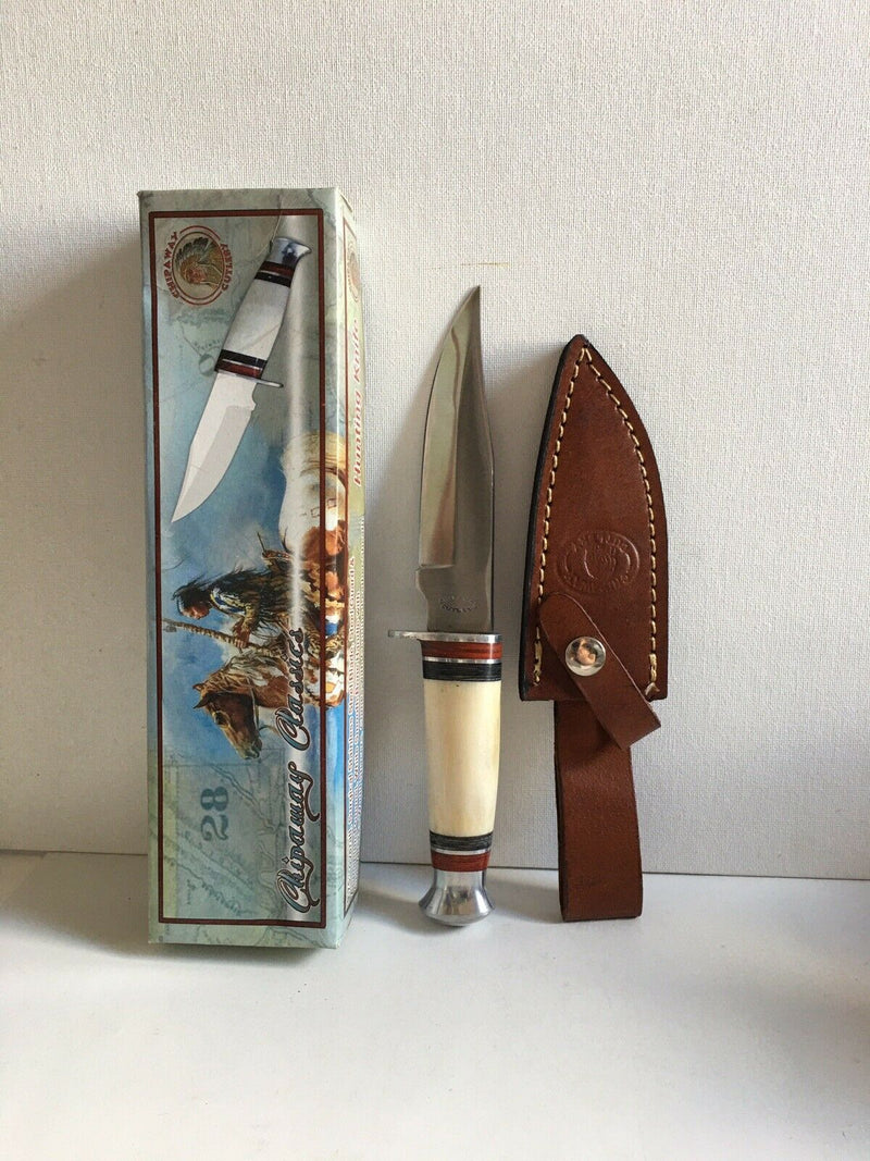 Frost Cutlery Chipaway Bowie Fixed Knife 5.5" Stainless Steel Blade Bone Handle W1000WSB -Frost Cutlery - Survivor Hand Precision Knives & Outdoor Gear Store