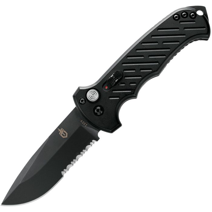 Gerber Auto 06 Button Lock Folding Auntomatic Knife 3.5" CPM S30V Steel Blade Aluminum Handle 0377 -Gerber - Survivor Hand Precision Knives & Outdoor Gear Store