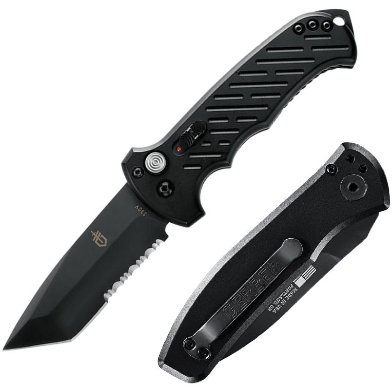 Gerber Auto 06 Button Lock Folding Automatic Knife 3.5" CPM S30V Steel Blade Aluminum Handle 0850 -Gerber - Survivor Hand Precision Knives & Outdoor Gear Store