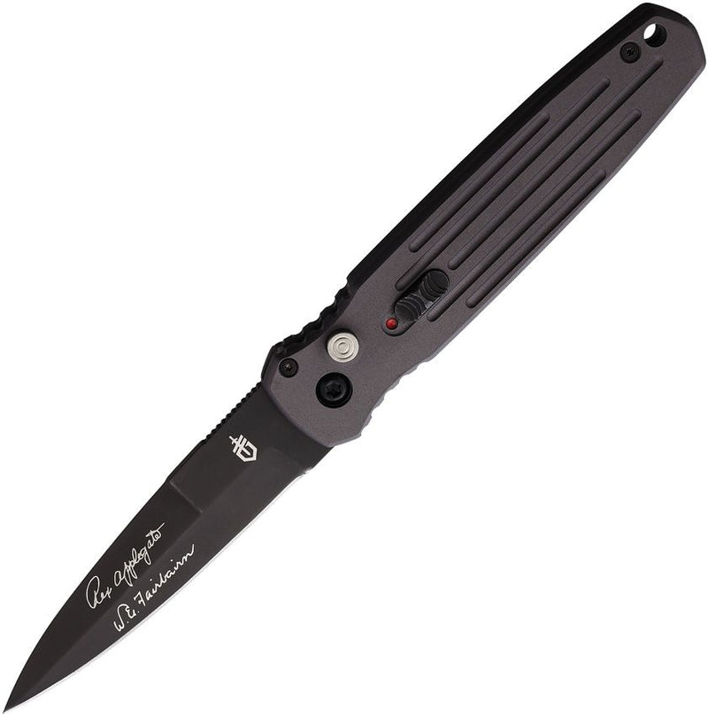 Gerber Covert Folding Automatic Knife 3.63" CPM S30V Steel Blade Gray Anodized Aluminum Handle 1306 -Gerber - Survivor Hand Precision Knives & Outdoor Gear Store