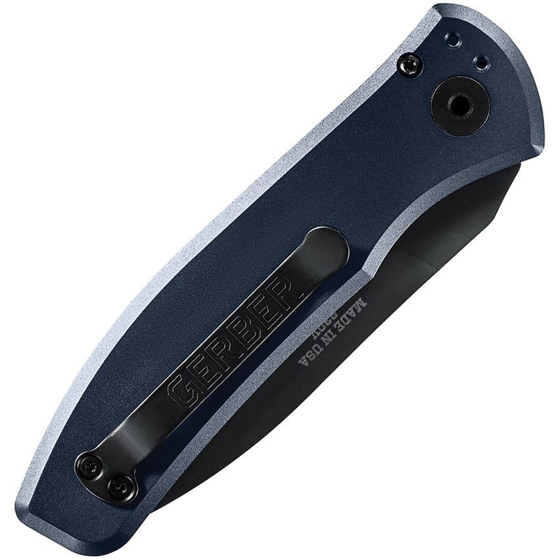 Gerber Empower Folding Automatic Knife 3.25" CPM S30V Steel Blade Blue Anodized Aluminum Handle 1319 -Gerber - Survivor Hand Precision Knives & Outdoor Gear Store