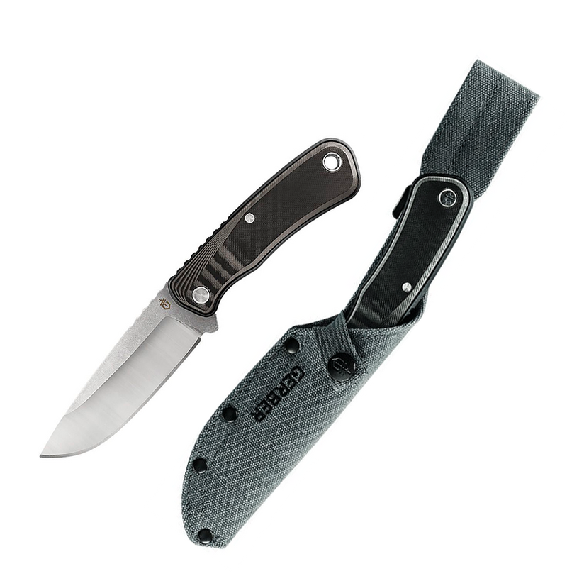Gerber Dornwind Fixed Knife 4.5" Stainless Steel Full Tang Blade Black and Gray G10 Handle 1816 -Gerber - Survivor Hand Precision Knives & Outdoor Gear Store