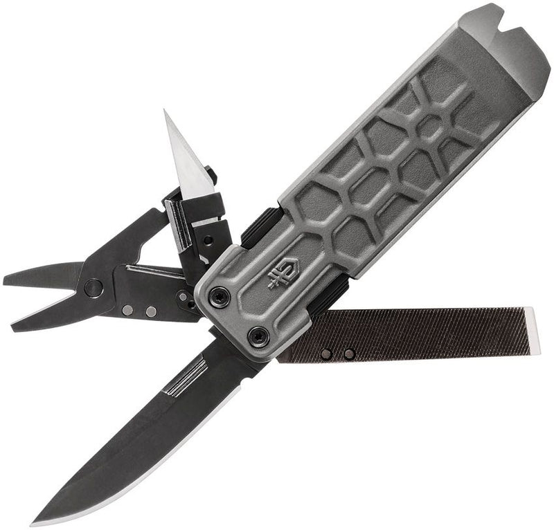 Gerber Lockdown Pry Onyx Pocket Knife 2.5" Black Stainless Steel Blade Silver Aluminum Handle 1593 -Gerber - Survivor Hand Precision Knives & Outdoor Gear Store