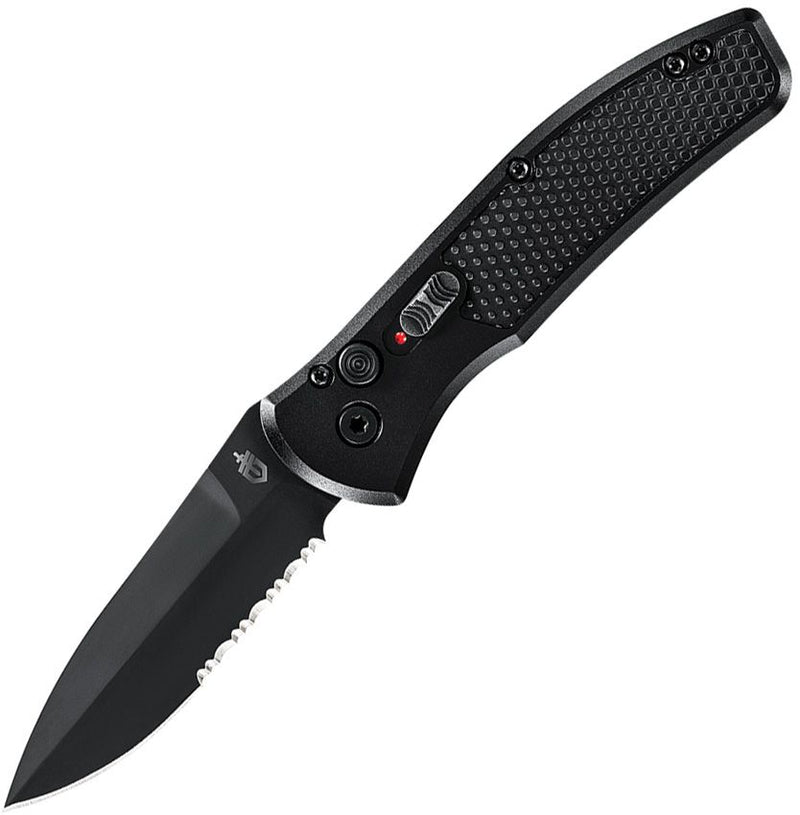 Gerber Empower Folding Automatic Knife 3.25" Part Serrated CPM S30V Steel Blade Aluminum Handle 1636 -Gerber - Survivor Hand Precision Knives & Outdoor Gear Store