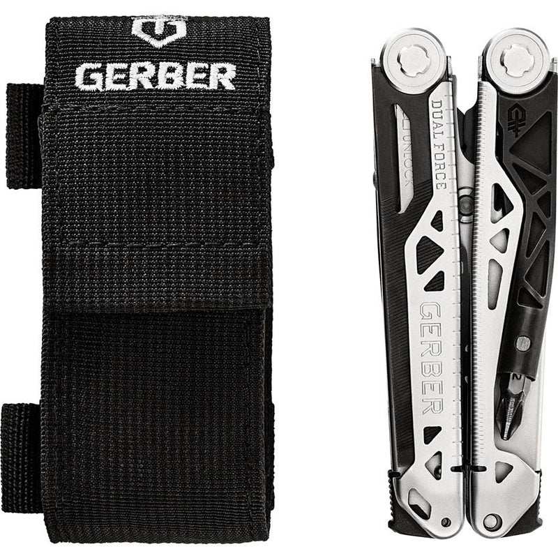 Gerber Dual Force Multi Tool Blunt Nose Layered Construction Jaws With Black Synthetic Sheath 1721 -Gerber - Survivor Hand Precision Knives & Outdoor Gear Store