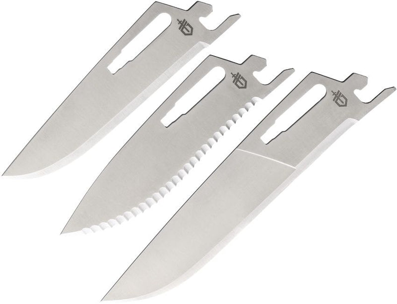 Gerber Randy Newberg 3pk Backstrap/Task/Breakdown Replacement Blades 440C construction 1766 -Gerber - Survivor Hand Precision Knives & Outdoor Gear Store