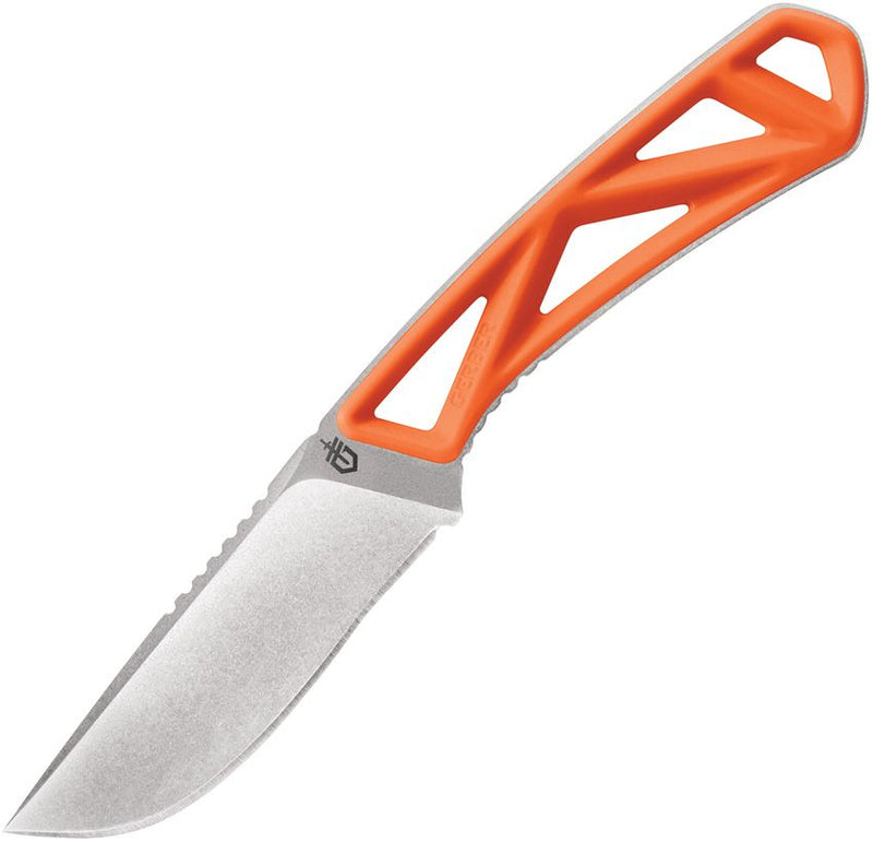 Gerber Exo-Mod Fixed Knife 3" Stainless Steel Blade Orange Glass Filled Nylon/Skeletonized Handle 915 -Gerber - Survivor Hand Precision Knives & Outdoor Gear Store