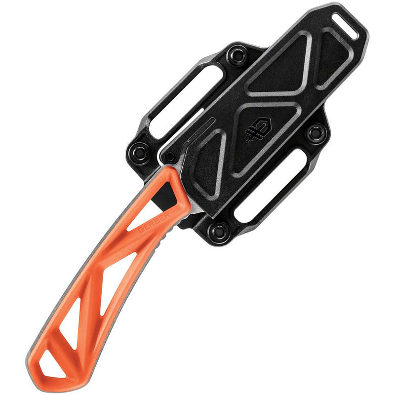 Gerber Exo-Mod Fixed Knife 3" Stainless Steel Blade Orange Glass Filled Nylon/Skeletonized Handle 915 -Gerber - Survivor Hand Precision Knives & Outdoor Gear Store