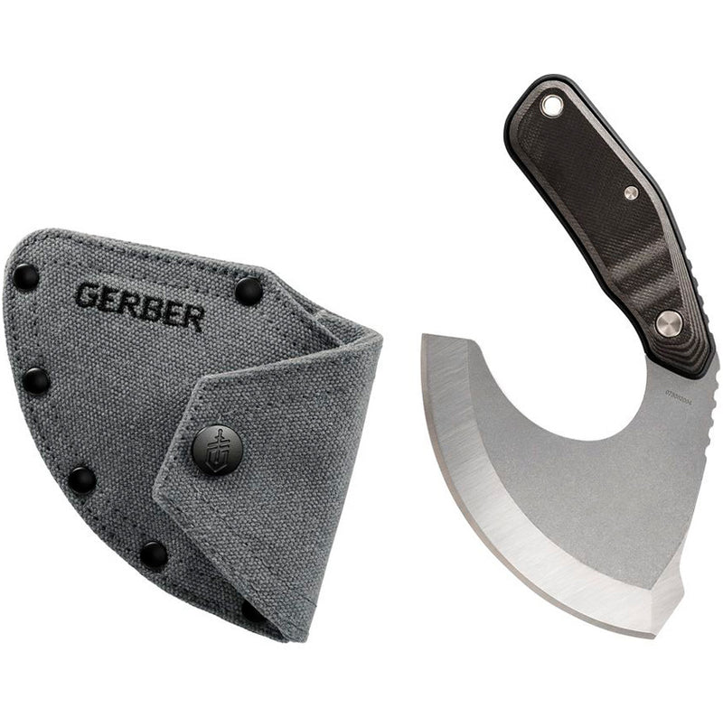 Gerber Downwind Ulu Fixed Knife 4.5" 7Cr17MoV Steel Blade Black And Gray G10 Handle 935 -Gerber - Survivor Hand Precision Knives & Outdoor Gear Store