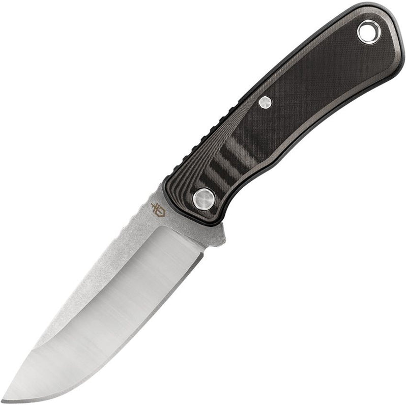 Gerber Downwind Fixed Knife 4.5" 7Cr17MoV Steel Drop Point Blade Black And Gray G10 Handle 930 -Gerber - Survivor Hand Precision Knives & Outdoor Gear Store