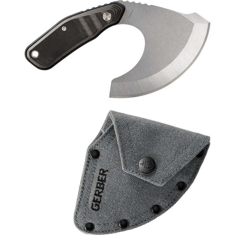 Gerber Downwind Ulu Fixed Knife 4.5" 7Cr17MoV Steel Blade Black And Gray G10 Handle 935 -Gerber - Survivor Hand Precision Knives & Outdoor Gear Store