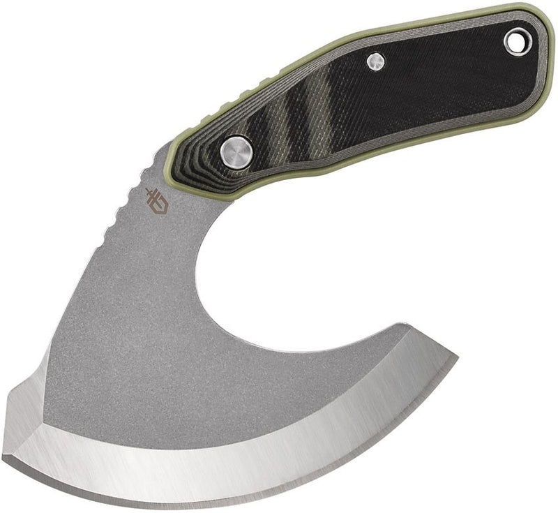 Gerber Downwind Ulu Fixed Knife 4.5" 7Cr17MoV Steel Blade Black And Green G10 Handle 937 -Gerber - Survivor Hand Precision Knives & Outdoor Gear Store