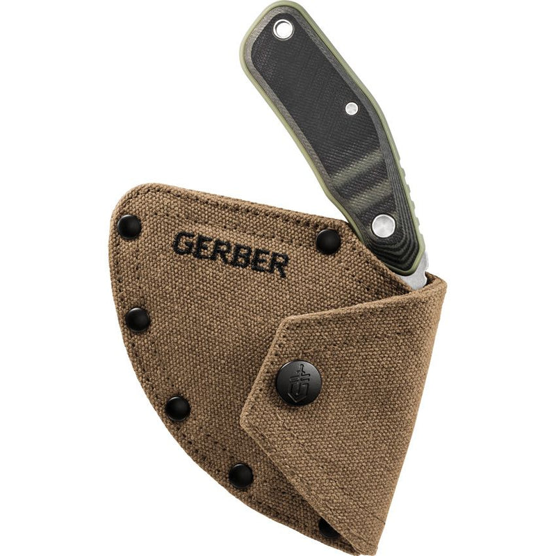 Gerber Downwind Ulu Fixed Knife 4.5" 7Cr17MoV Steel Blade Black And Green G10 Handle 937 -Gerber - Survivor Hand Precision Knives & Outdoor Gear Store