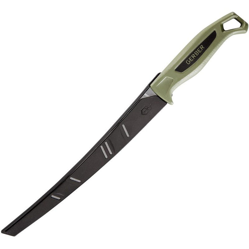 Gerber Ceviche Fixed Knife 9" 5Cr15MoV Steel Fillet Blade Green Polypropylene Handle 133 -Gerber - Survivor Hand Precision Knives & Outdoor Gear Store