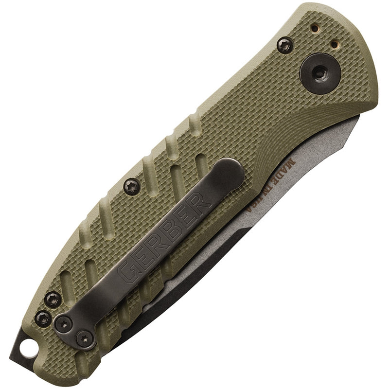 Gerber Propel Plunge Lock Folding Automatic Knife 3.5" CPM S30V Stainless Steel Blade OD Green G10 Handle -Gerber - Survivor Hand Precision Knives & Outdoor Gear Store