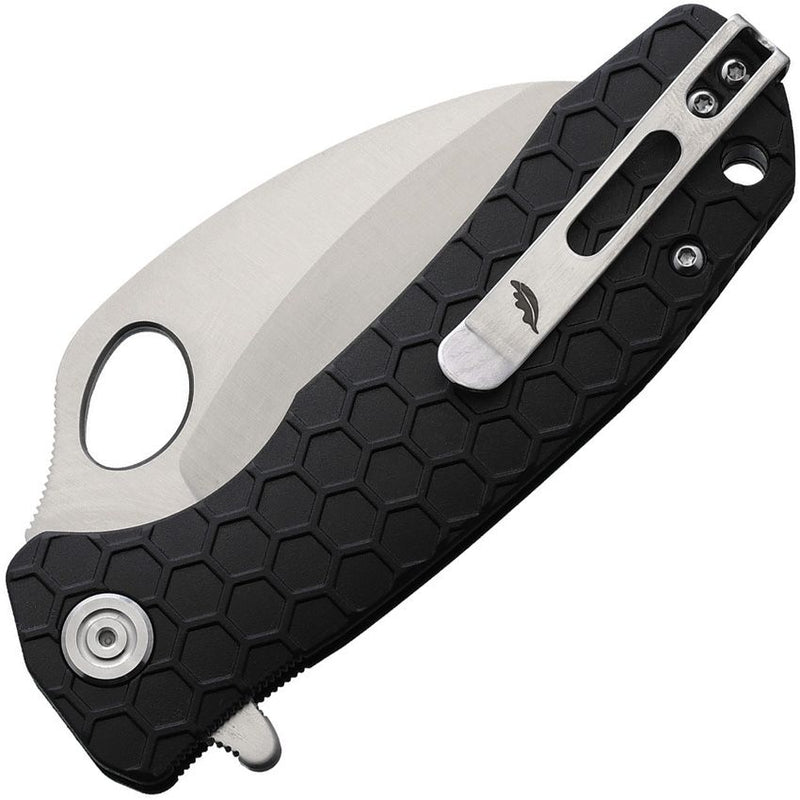 Honey Badger Knives Liner Folding Knife 3" D2 Tool Steel Claw Blade Black Textured GRN Handle 1115 -Honey Badger Knives - Survivor Hand Precision Knives & Outdoor Gear Store