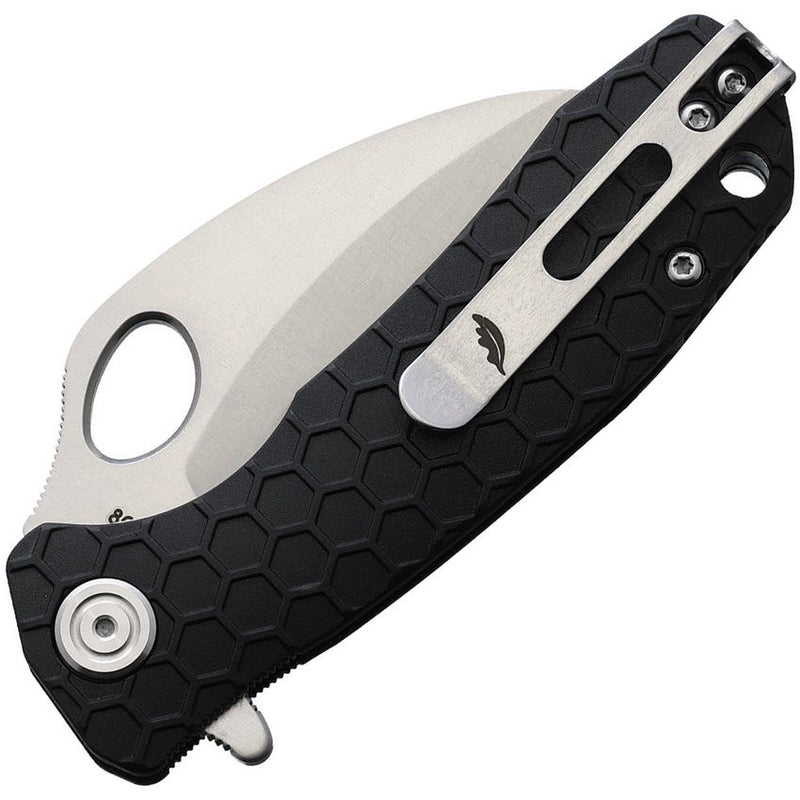 Honey Badger Knives Small Liner Folding Knife 2.75" 8Cr13MoV Steel Claw Blade Black Textured GRN Handle 1141 -Honey Badger Knives - Survivor Hand Precision Knives & Outdoor Gear Store