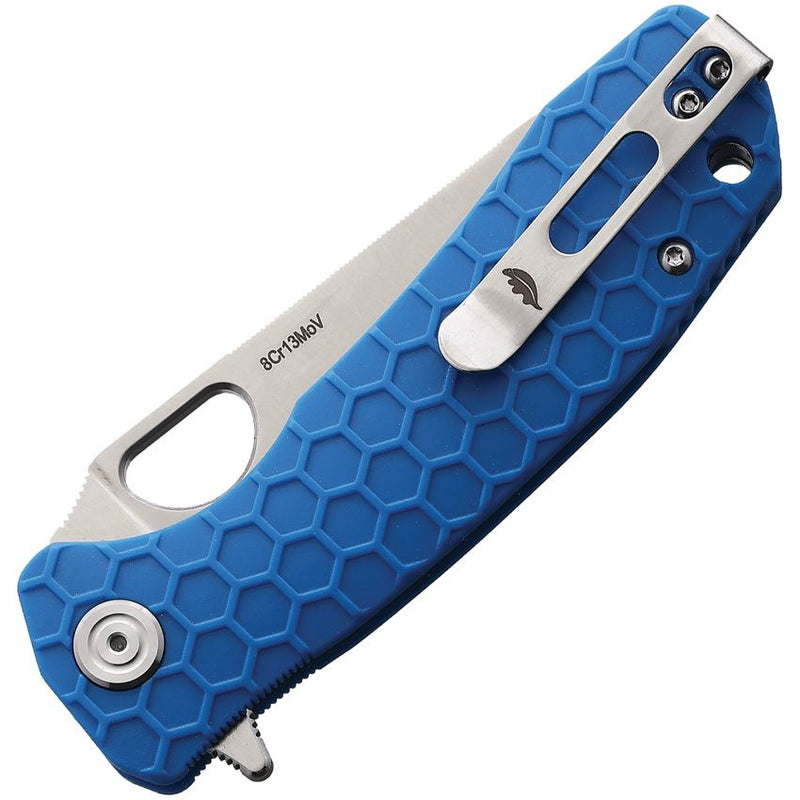 Honey Badger Knives Medium Leaf Liner Folding Knife 3.25" 8Cr13MoV Steel Blade Blue Nylon/Glass Fiber Handle 1301 -Honey Badger Knives - Survivor Hand Precision Knives & Outdoor Gear Store